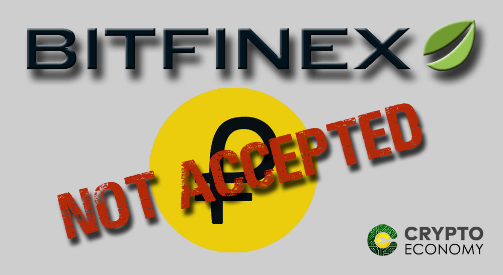 Bitfinex will not accept Petro
