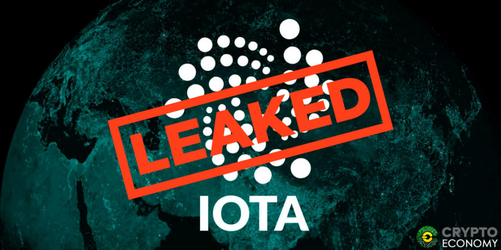 Slack leak about IOTA
