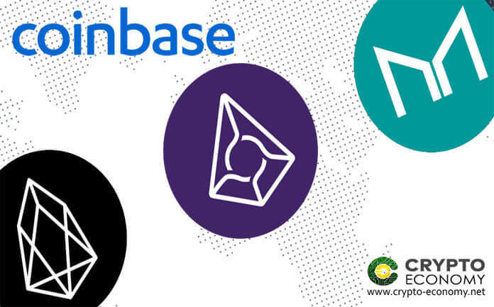 EOS, Augur [REP] and Maker [MKR], Coinbase Pro Adds the three Crypto Assets on its Platform