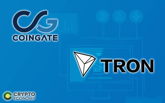 CoinGate Adds Support for TRON (TRX) Payments for Online Merchants