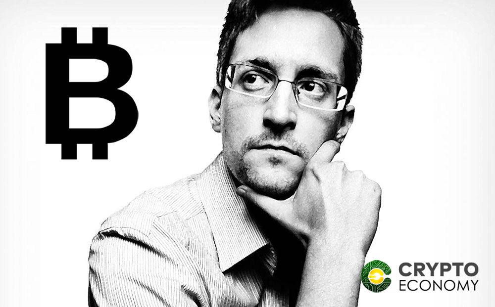 Edward Snowden thinks that Bitcoin should not be a public book
