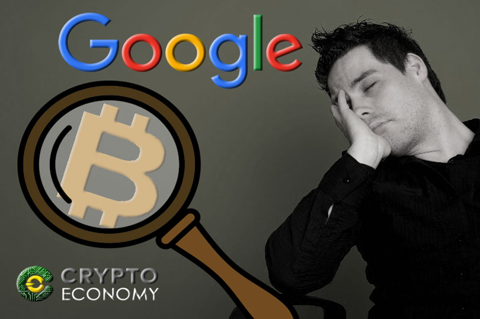 Google cryptocurrency searches are reduced