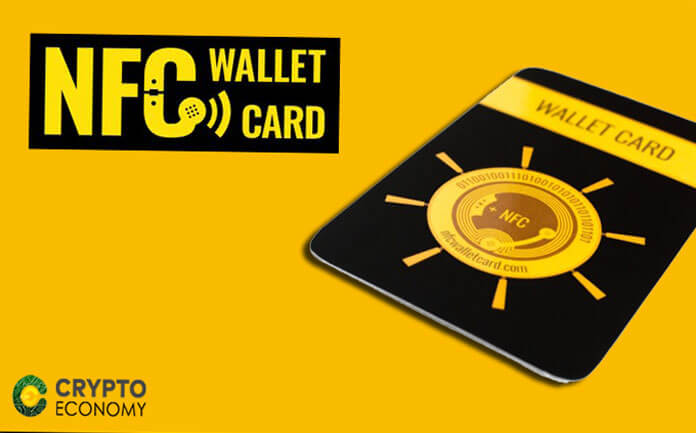 NFC Wallet Card offers high security cold storage for cryptocurrencies