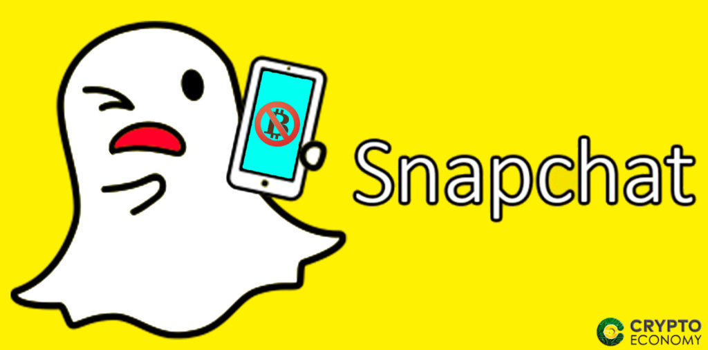 Snapchat bans ICOS and cryptocurrencies