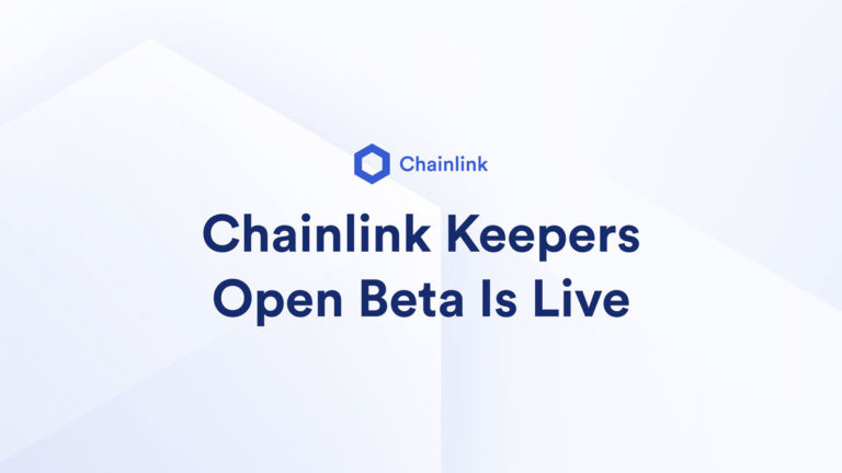 Chainlink Keepers Open Beta Launched; Serving Smart Contract DevOps