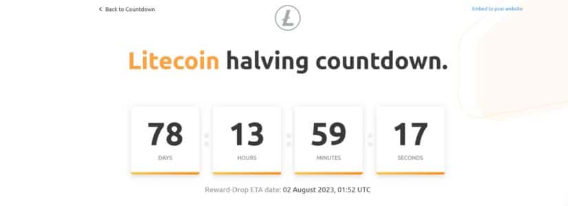 Litecoin halving in less than 80 days