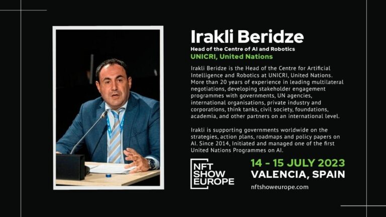 NFT Show Europe: Interview with Irakli Beridze