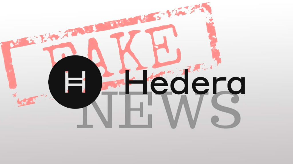 What's wrong with Hedera? False News Causes Its Price to Soar and Then Fall Drastically