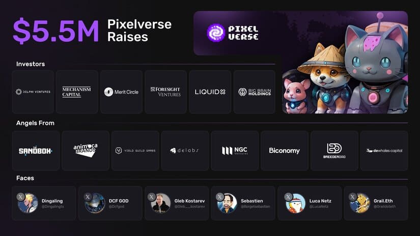 Pixelverse Raised $5.5M From Top VCs and Web3 Founders