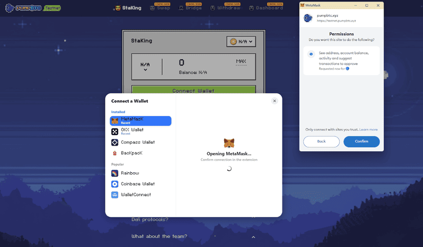 How to stake Bitcoin in PumpBTC