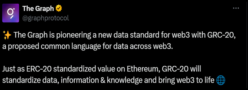 The Graph Introduces GRC-20, A New Standard to Simplify Web3 Data