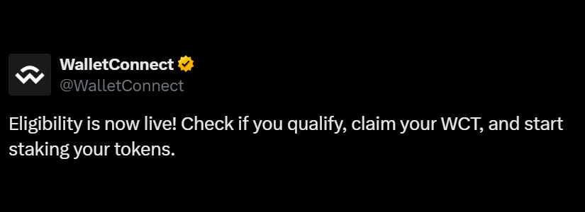 WalletConnect Airdrop Rewards Active Users with 50M Tokens for Staking
