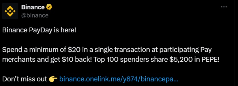 binance tweet post