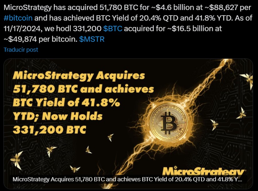 microstrategy bitcoin tweet post