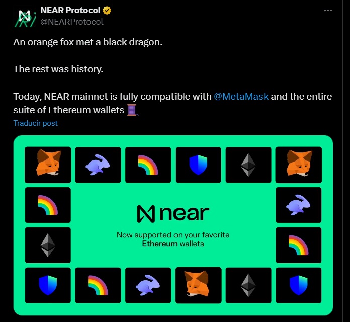 near protocol tweet metamask