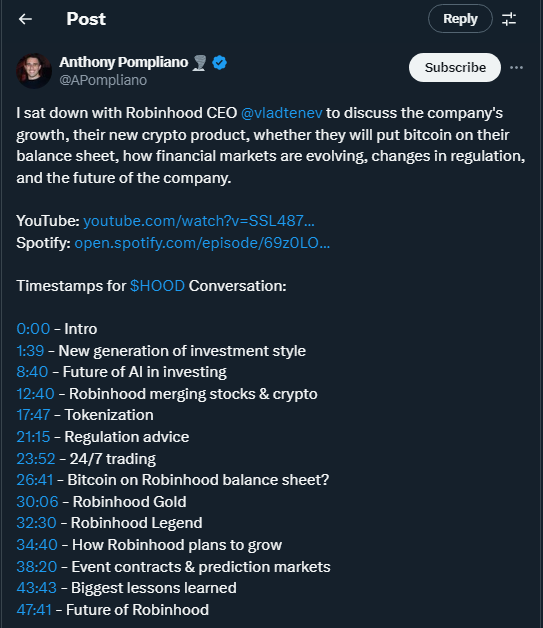 Tweet by APompliano