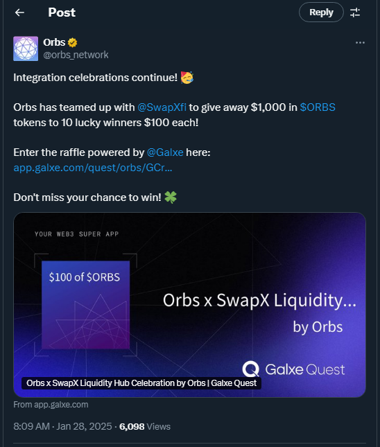 Tweet by orbs_network