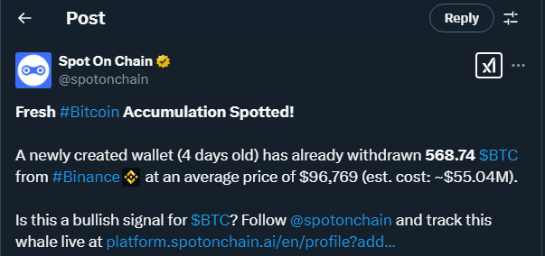 Tweet by spotonchain