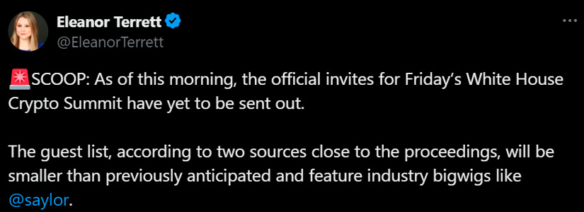 Crypto Industry Eyes White House Summit for Policy Breakthroughs