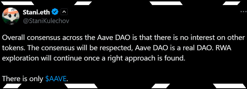 Aave DAO Upholds Decentralized Governance, Rejects New Token Proposal