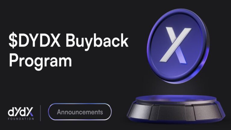 DeFi Platform DyDx Announces First-Ever Buyback Program: Native Token Jumps 7.5%!