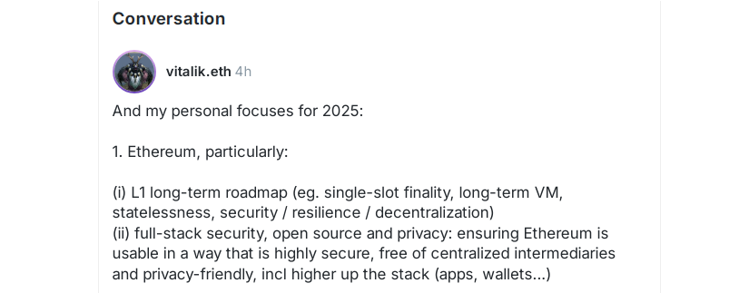 Vitalik RoadMap