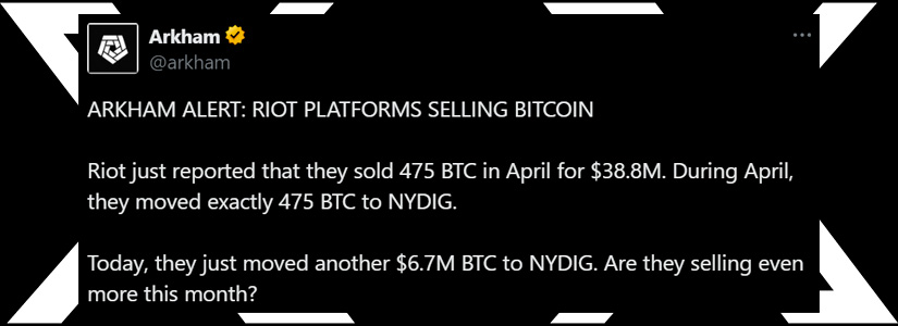 Riot Just Moved Millions in Bitcoin — Is a Major Sell-Off Coming?