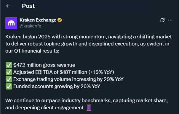 Tweet by krakenfx