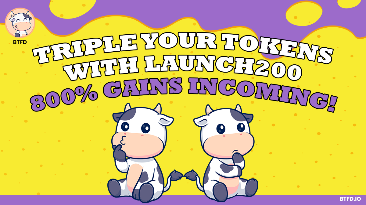 BTFD Coin presale, best new meme coins to join this month, 8900% ROI, BTFD vs PENGU vs TOSHI, meme coin presale, P2E game BTFD, BTFD LAUNCH200 code, BTFD presale ending May 26, how to buy BTFD Coin, staking meme coin BTFD