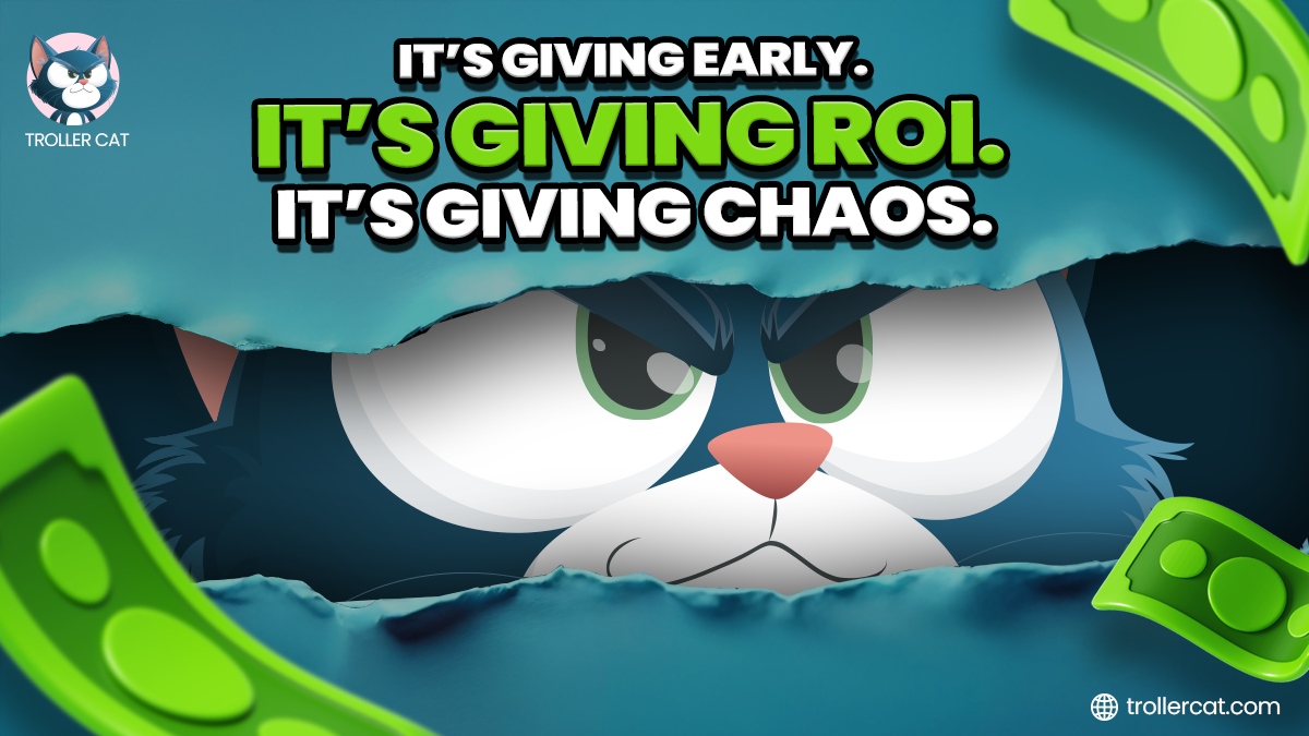 best cryptos to stake, Troller Cat Presale, Trollercat, Trollercat.com, BUY TCAT, meme coin staking, Dogwifhatn news, Non-playable coin price today, meme coin ROI, crypto referral rewards.