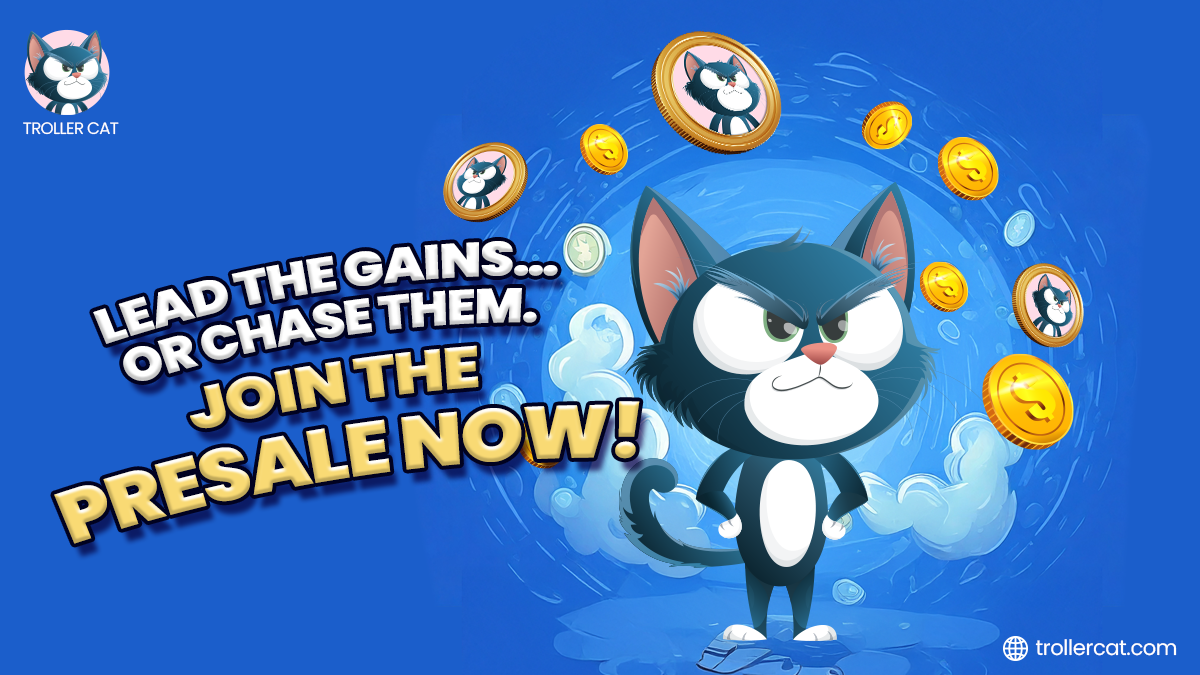 Best new meme coins to buy today, Troller Cat presale Stage 4, 69% APY meme coin, Troller Cat referral rewards, Trollercat.com staking program, Buy Troller Cat before Stage 5, Meme coins with real utility, Brett crypto price gain, Lofi crypto breakout, High ROI meme coins 2025.