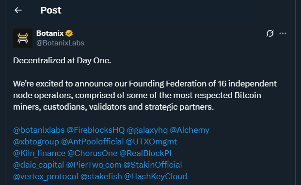 Tweet by BotanixLabs