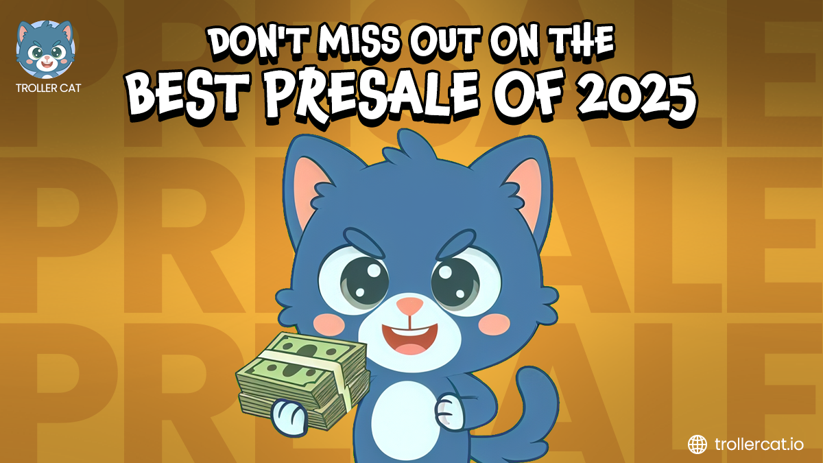 Best crypto presale to buy 2025, Troller Cat Stage 10 presale, Troller Cat Game Center Beta, Dogecoin latest price action, AI Companions crypto dip, Meme coins to watch 2025, Troller Cat ROI projections, Deflationary meme coin model, Play-to-Earn meme crypto, Upcoming meme coin presales.