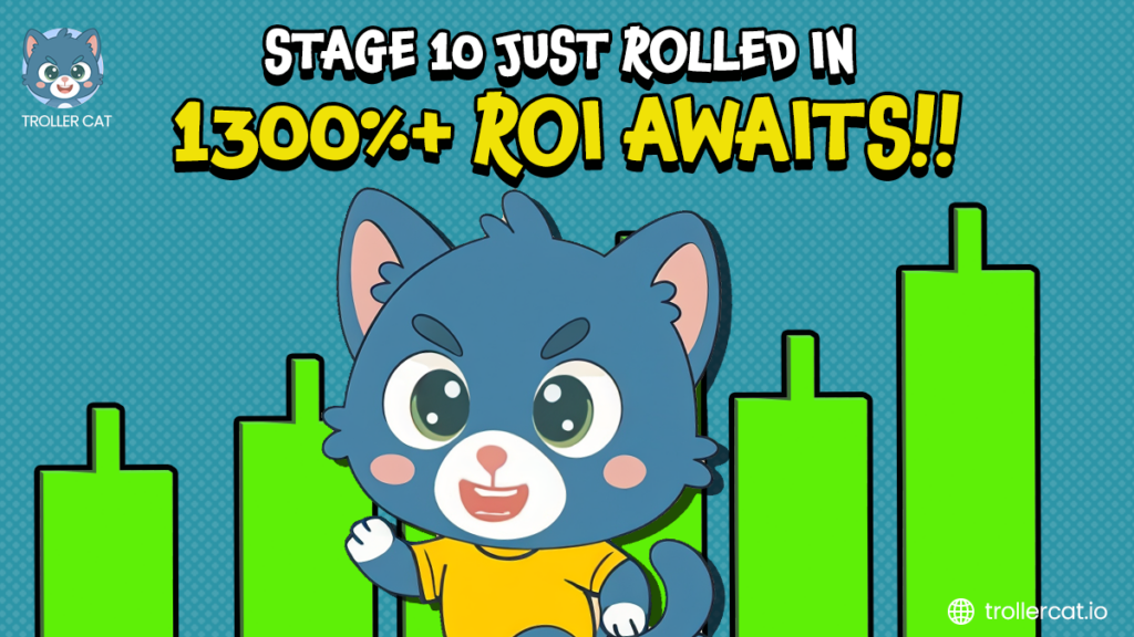 Best cryptos for beginners, Troller Cat, Notcoin crypto, Simon’s Cat token, Meme coin presale 2025, High ROI meme coin, Troller Cat Stage 10, Crypto referral rewards, Play to earn meme coin, Deflationary crypto token