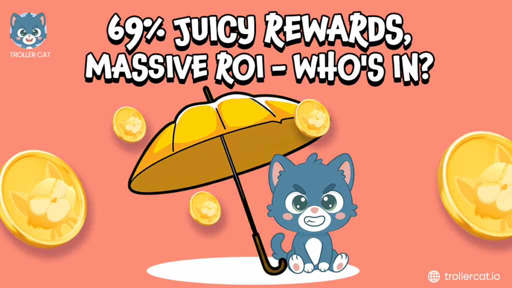 Troller Cat staking rewards 69% APY, Dogwifhat price jumps 23.54% in 24 hours, Buy TCAT before Stage 11 price hike, Troller Cat vs Dogwifhat price prediction 2025, Ethereum meme coin with deflationary model, TCAT presale ROI exceeds 1,300% potential, Stage 10 Troller Cat presale now live, Dogwifhat market cap hits $861M, Play-to-Earn meme coin Game Center, Troller Cat referral program offers 10% bonus.