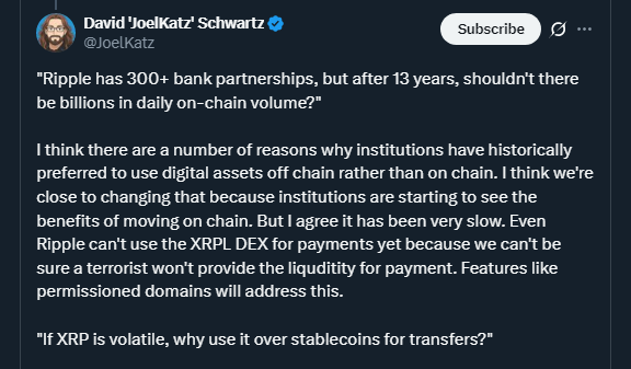 Tweet by JoelKatz