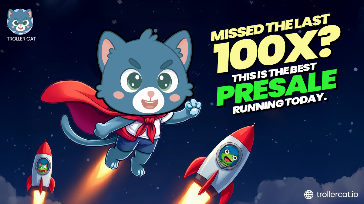 Top 10 meme coins, trollercat, trollercat presale, meme coin tokenomics, best meme coin 2025, crypto staking 69% APY, audit approved presale, ethereum meme coins, deflationary meme coin, crypto presale stage 13.
