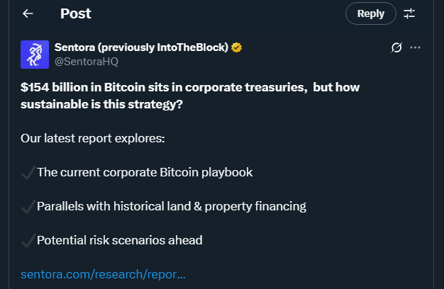Tweet by SentoraHQ