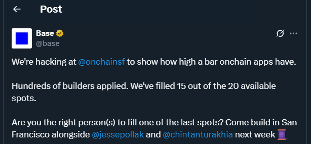 Tweet by base