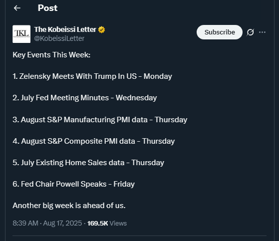 Tweet by KobeissiLetter