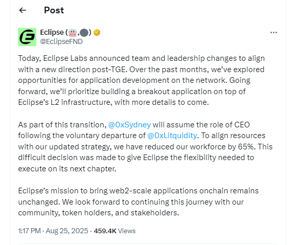 Tweet by EclipseFND