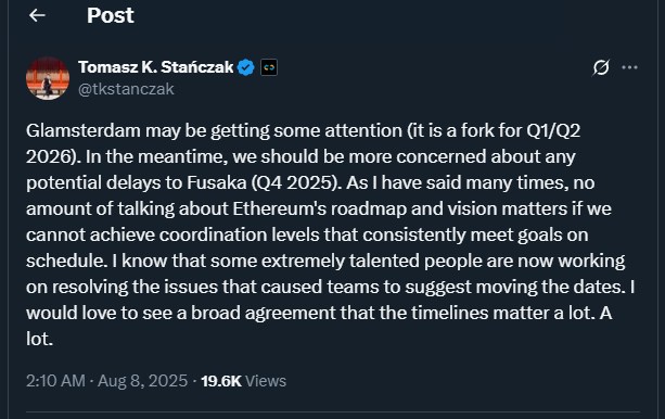 Tweet by tkstanczak