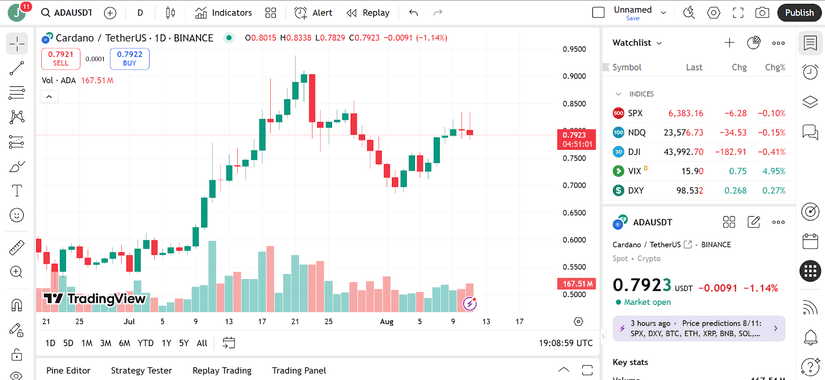 cardano tether