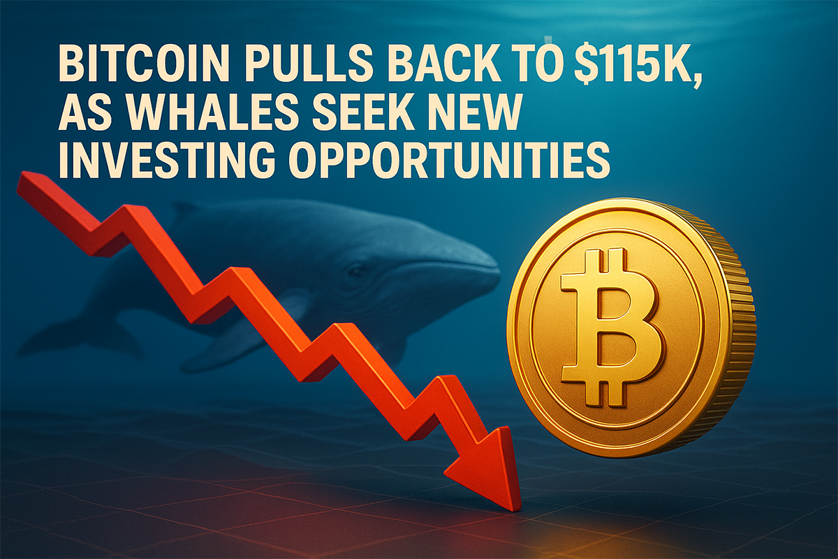 Bitcoin Falls to $115K — Whales Hunt New Opportunities Outside BTC