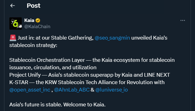 Tweet by KaiaChain