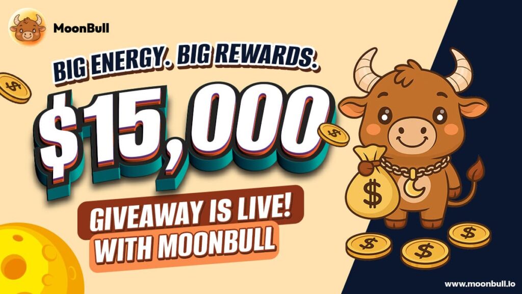MoonBull, new meme coin, moon bull, Shiba Inu, Popcat, crypto whitelist, $15K giveaway, meme coin presale, earn free crypto, crypto jackpot
