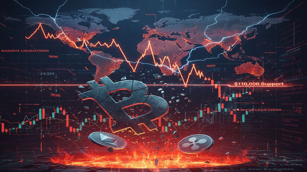 Bitcoin's price dropped below $110,000, dragging the rest of the market with it.