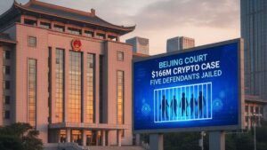 A Beijing court sentenced five individuals in a $166M crypto fraud case, marking a key precedent for China’s tightening digital asset stance.