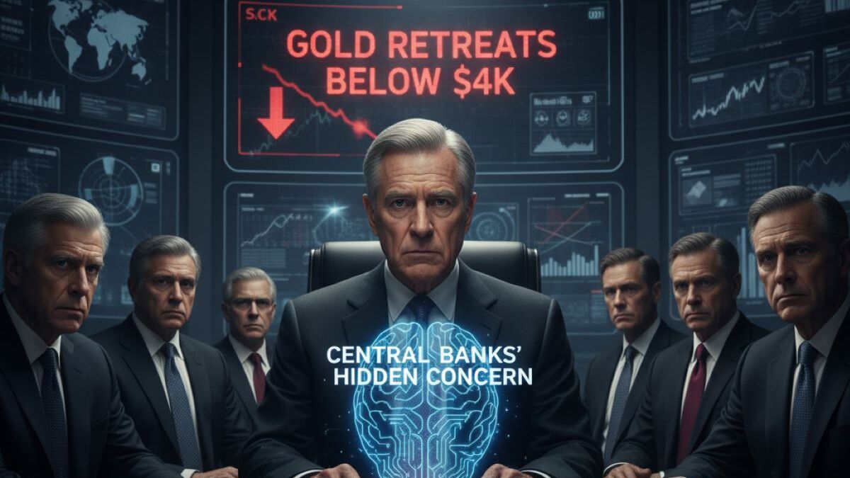 BlackRock CEO Larry Fink highlights central banks’ growing fear-driven demand for crypto and gold as the latter drops below $4,000.