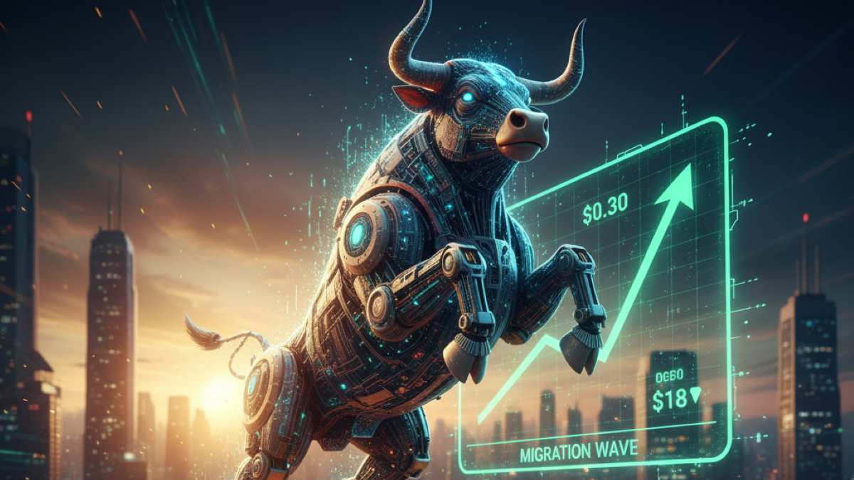 Pi Network rebounds near $0.28 following 2.7M user migration, eyeing a $0.30 breakout ahead of ISO 20022 integration.